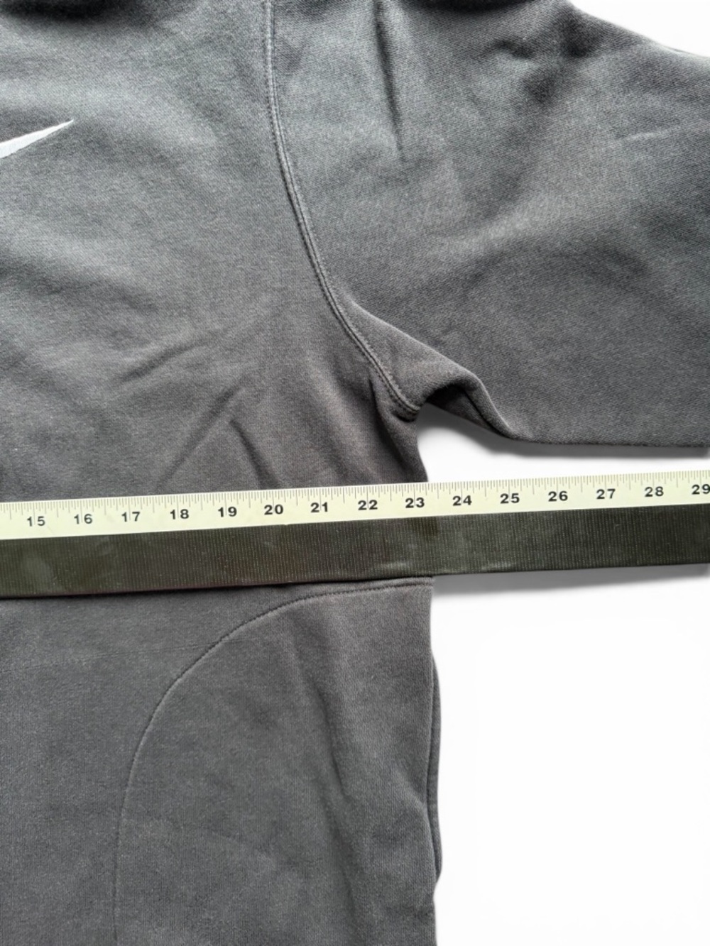 Nike Longline Zip Hoodie Black Tunic Length Fleece Size M - Picture 7 of 8